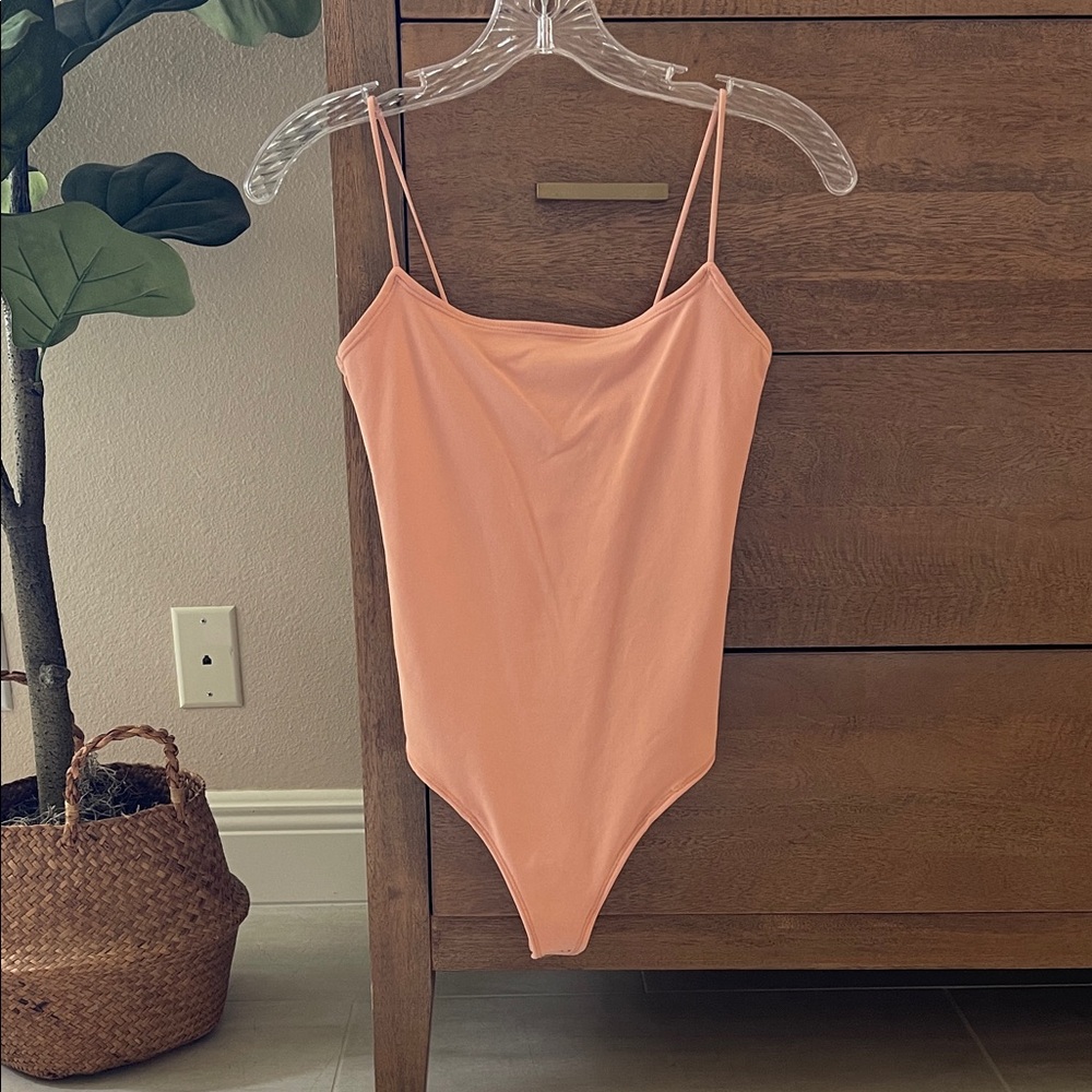 A&F Peach Spaghetti Strap Bodysuit